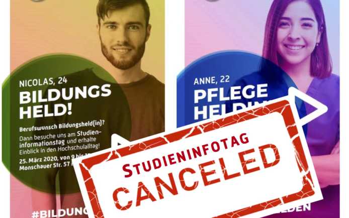 Absage Studieninfotag