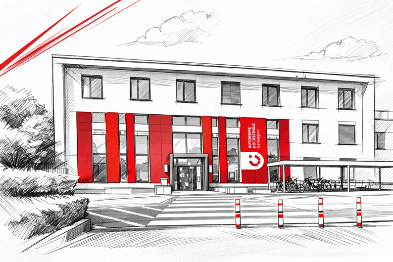 Hochschule schraffiert